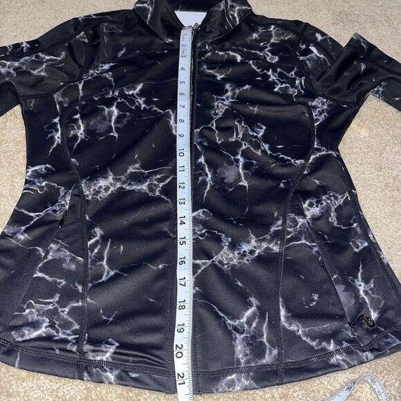 Buffbunny (M) Limitless Fitted Jacket Full zip Logo Gym Workout Collared - Picture 5 of 15